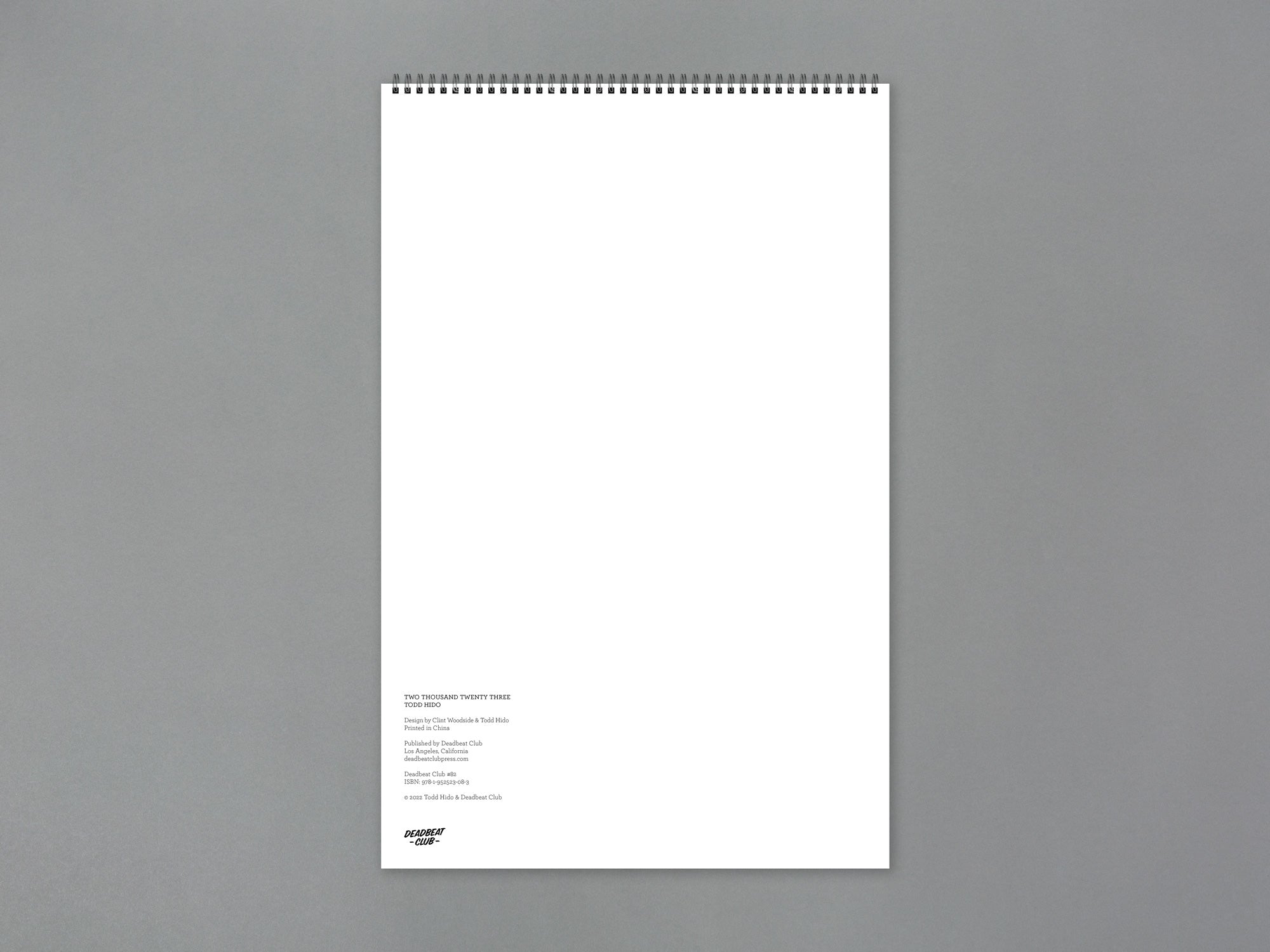 2023 Calendar - Todd Hido