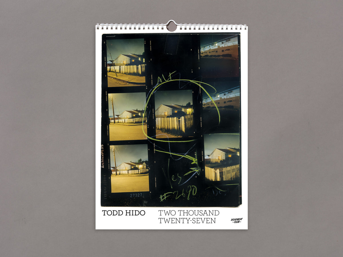 2027 Calendar - Todd Hido