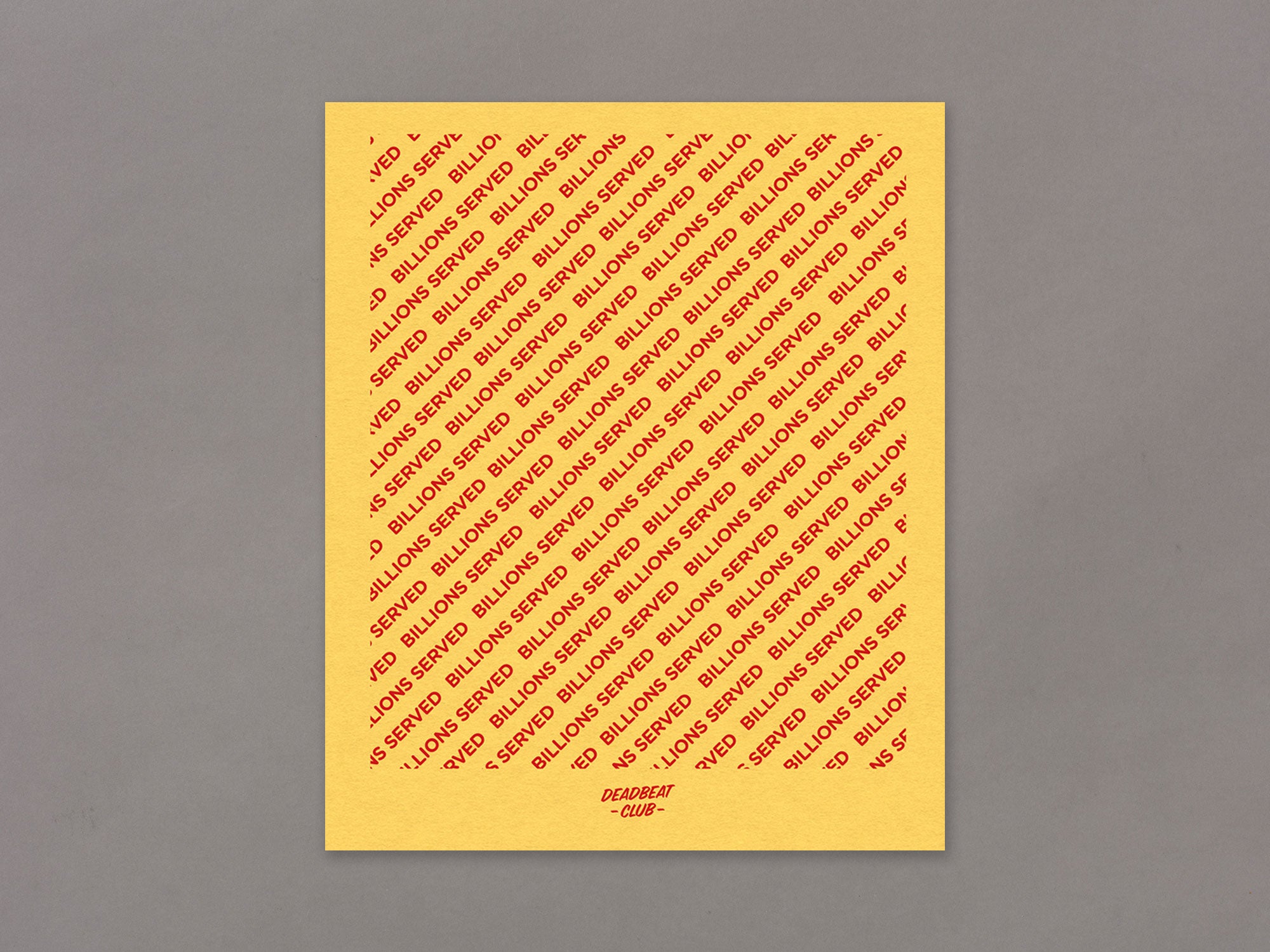 Special Edition / Billions Served - Richard Renaldi