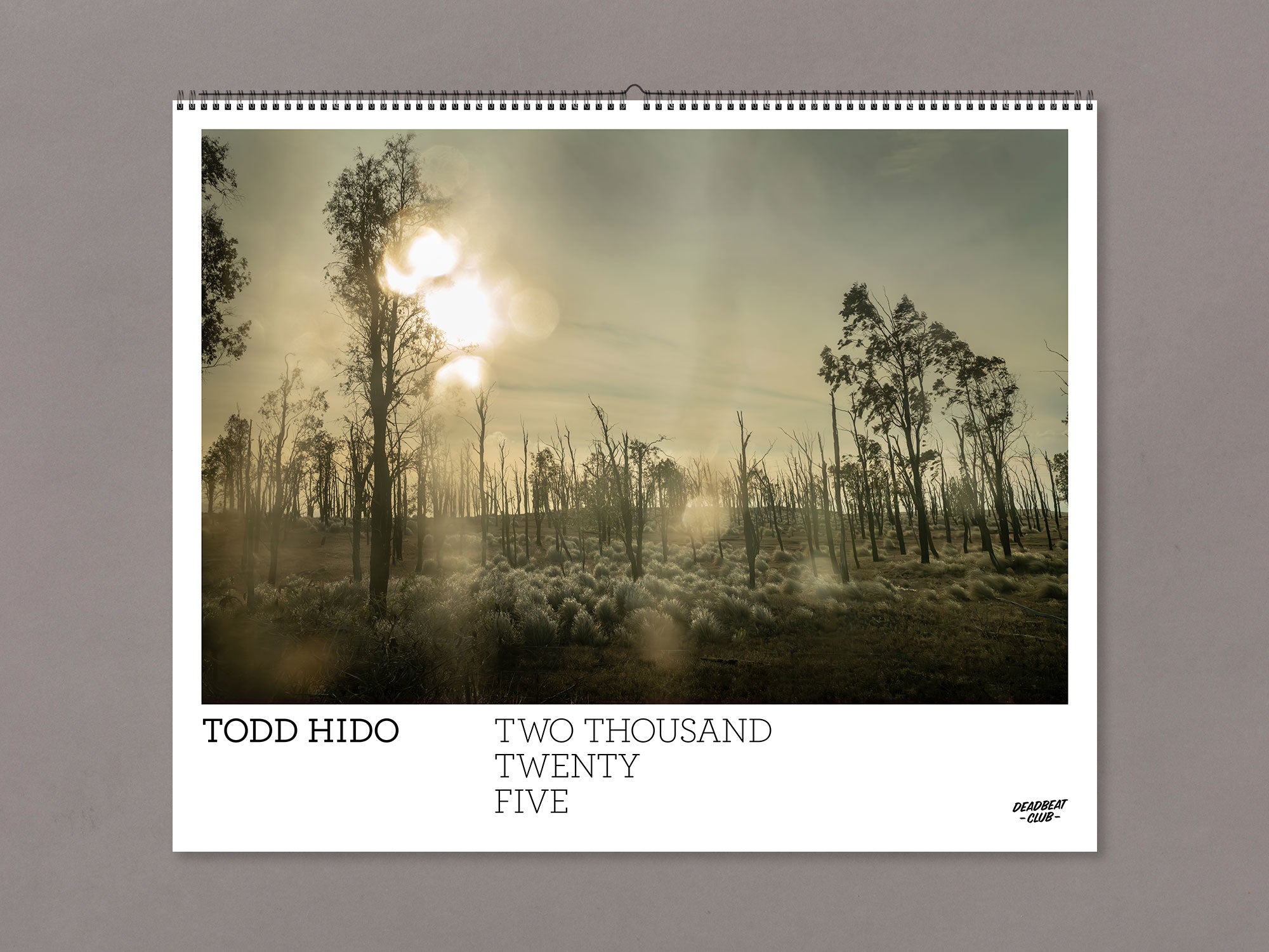 2025 Calendar - Todd Hido